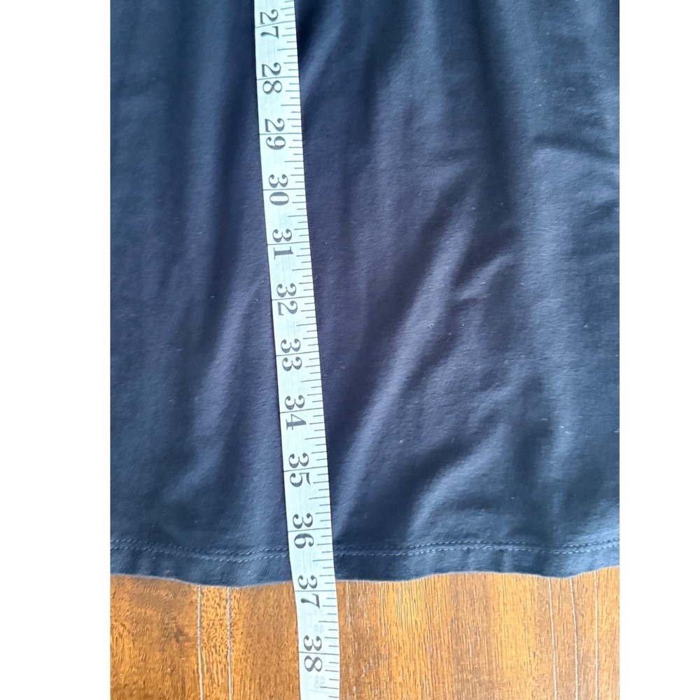 J. Jill Wearever Black Short Sleeve Pleated Button Back Shift Dress Womens M - Picture 12 of 12
